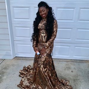 Gold Custom Prom Dress